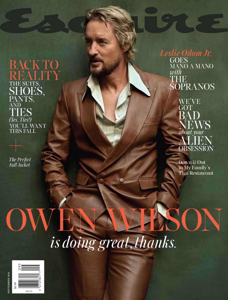 Owen Wilson Gives Rare Update on Coparenting and Life With Sons Esquire September 2021 Cover