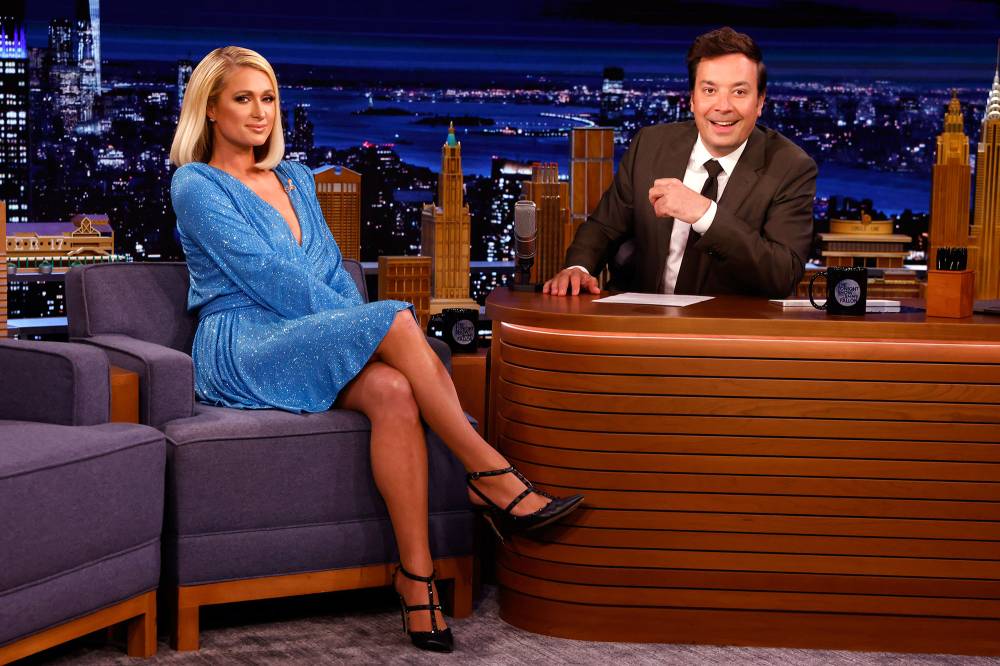 Paris Hilton Plans on Having 10 Wedding Dresses for Her Big Day Jimmy Fallon Tonight Show