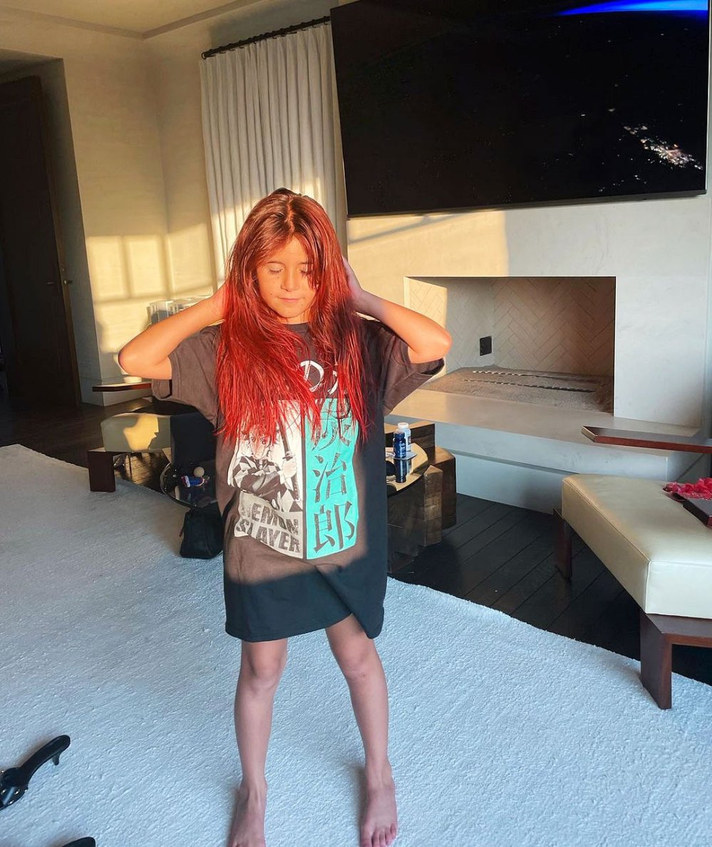 Penelope Disick Dyes Her Hair Bright Red