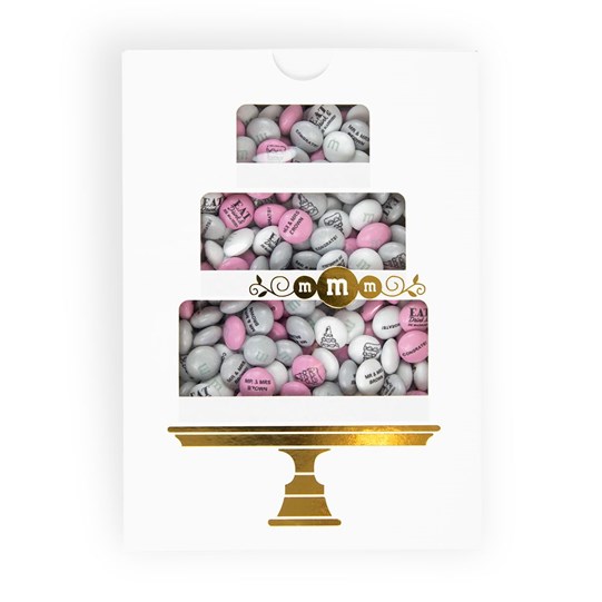 Personalizable M&M’s Wedding Cake Gift Box