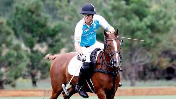 Prince Harry Takes the Field During 1st Polo Match in Years 5
