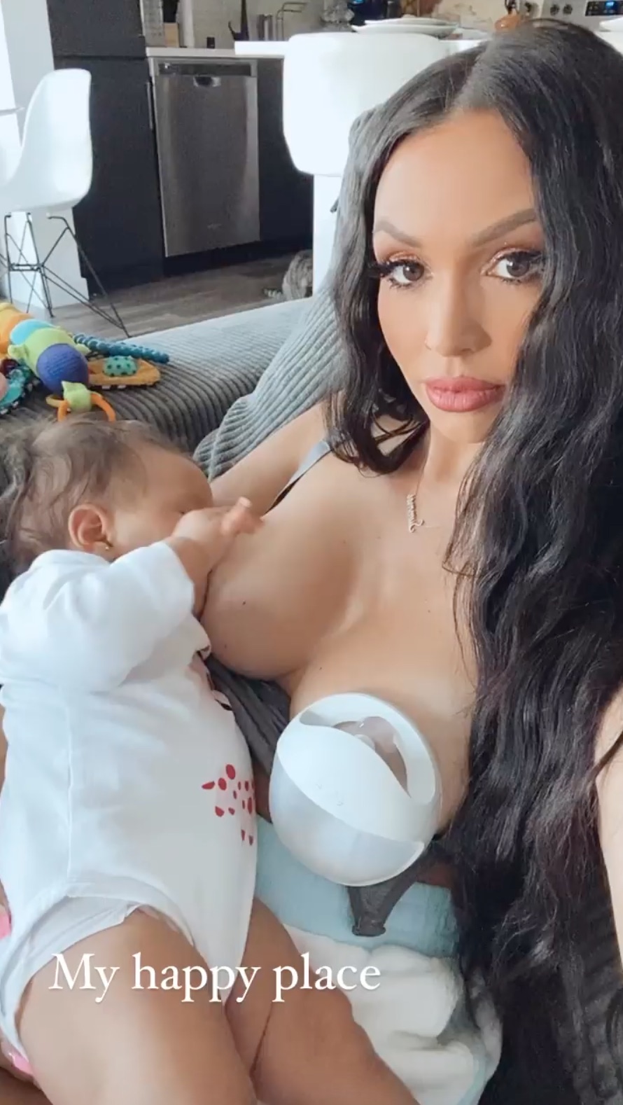 Pump Rules' Scheana Shay Shares Breast-Feeding Pic: 'My Happy Place'