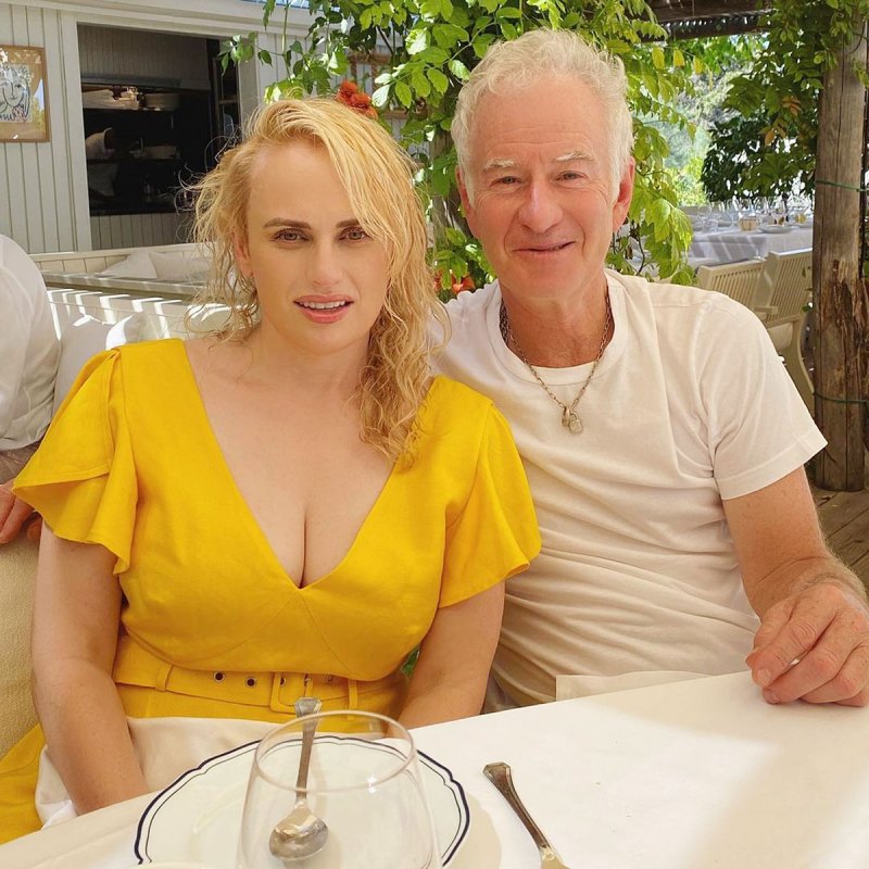 Rebel Wilson Enjoys Lunch With Legend John McEnroe During Trip Italy