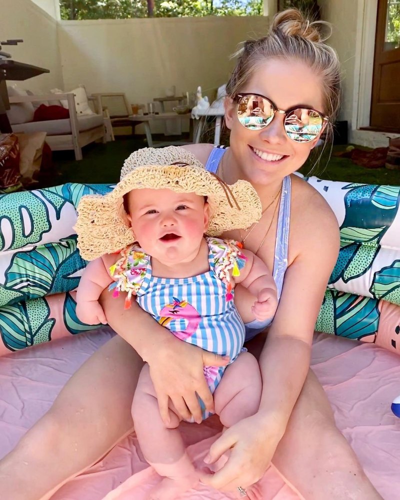 Shawn Johnson and Andrew East's Family Album With Kids Pool Day
