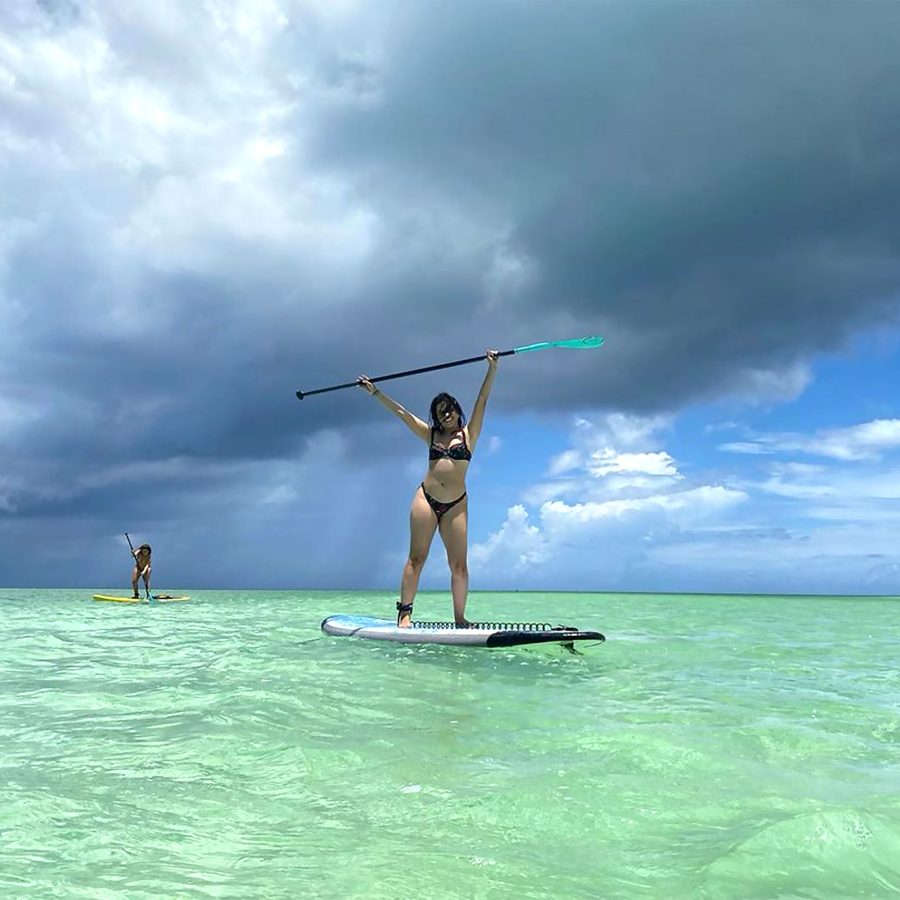 Sporty! Camila Cabello Rocks a Little Black Bikini While Paddleboarding