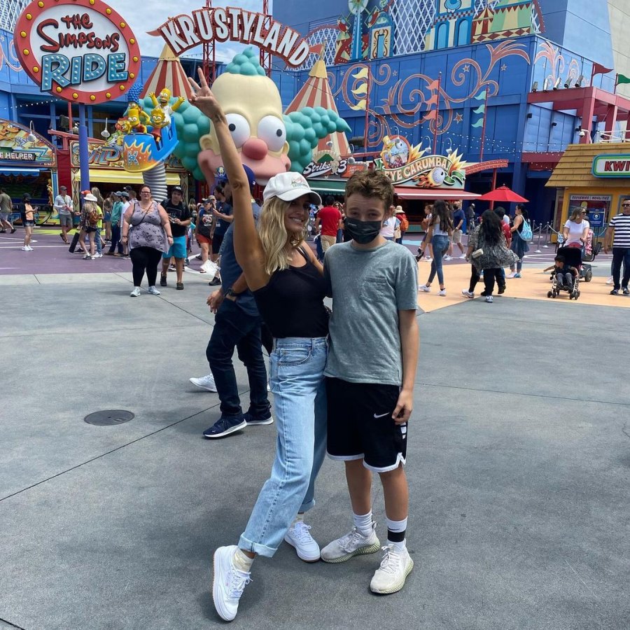 ‘Summer Days’! Ashlee Simpson Visits Universal Studios With Son Bronx