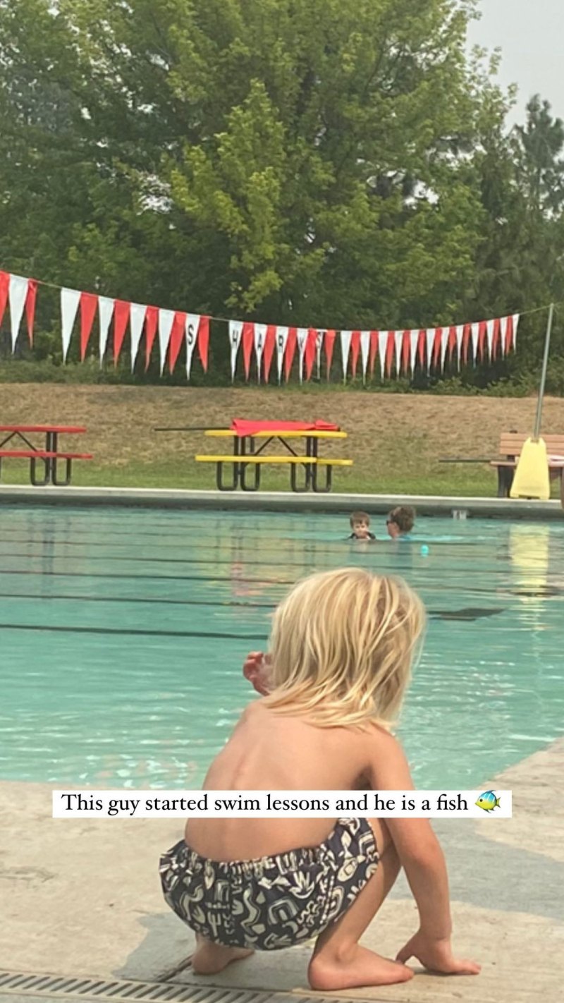 Tom Welling's Son Thomson and More Celebrity Babies Learning How to Swim