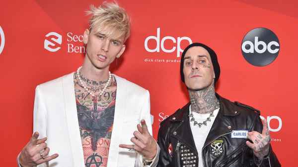 Travis Barker Machine Gun Kelly Get Matching Tattoos Born With Horns Album