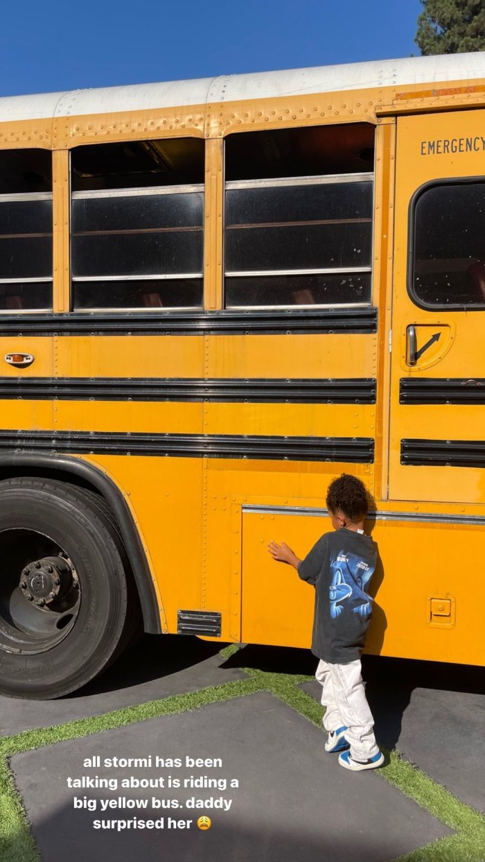 Travis Scott Gifts Daughter Stormi With Big Yellow Bus