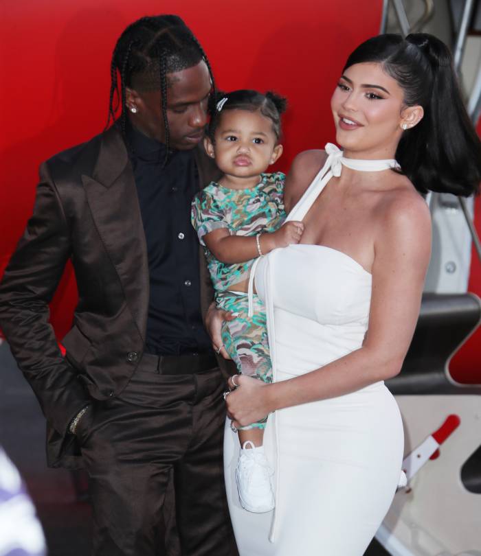 Travis Scott Gifts Daughter Stormi With Big Yellow Bus Promo