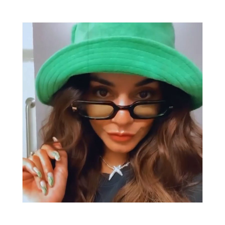 Vanessa Hudgens Green Bucket Hat