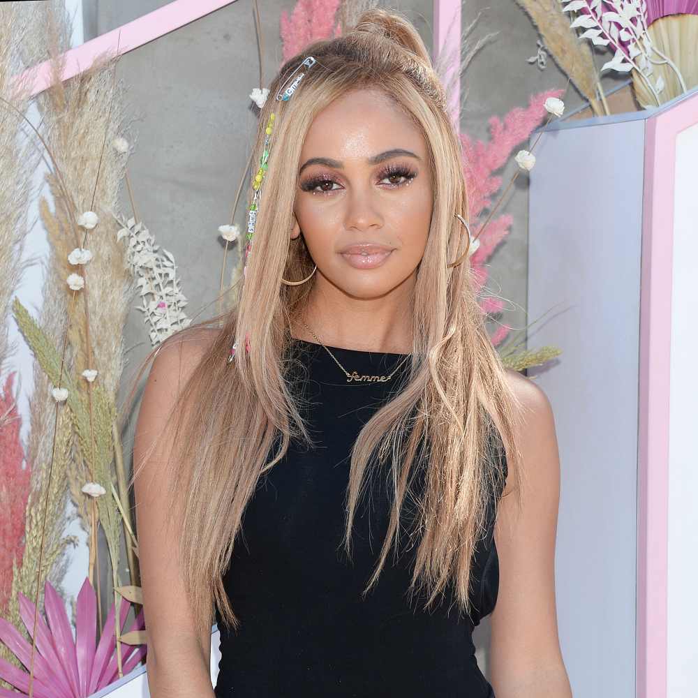 Vanessa Morgan Shares Sweet Shot Riverdale Costars Meeting Son River Hoop Earrings Black Shirt