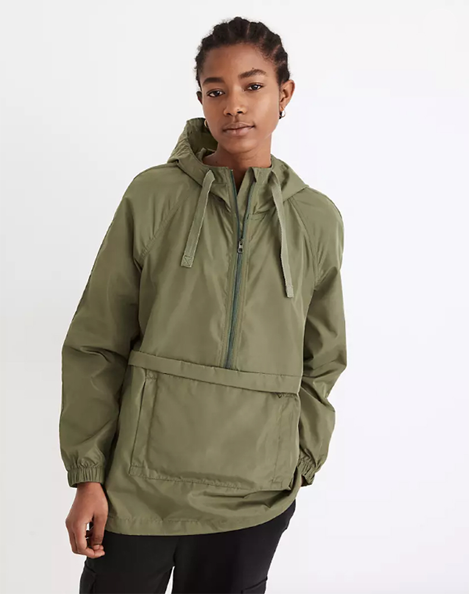 madewell-fall-sale-green-raincoat