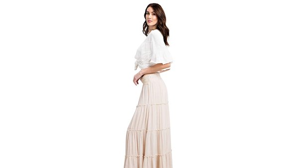 Anna-Kaci Women's Bohemian Long Elastic Waist A-Line Maxi Skirt