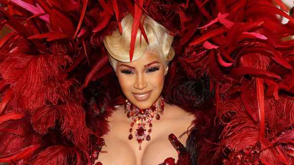 Bustier Bling Cardi B Rocks a Wild Look to 1st Red Carpet Since Giving Birth