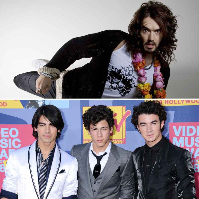 Celeb Feuds That Played Out VMAs Russell Brand Jonas Brothers
