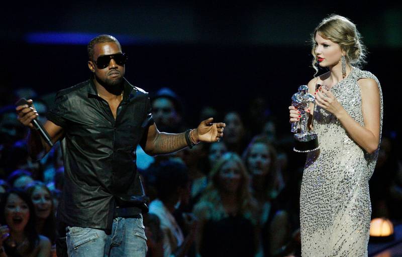 Celeb Feuds That Played Out VMAs Kanye West Taylor Swift
