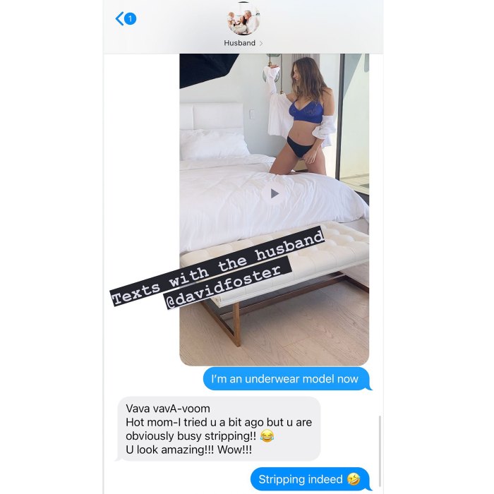 David Foster Sends Cheeky Reply Katharine McPhee Underwear Pic