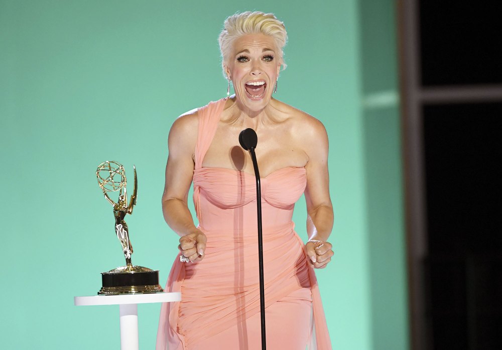 Hannah Waddingham Reacts Seth Rogen Mispronouncing Her Last Name Emmys 2021 Ted Lasso