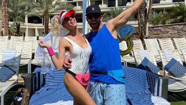 Inside Heather Rae Young and Tarek El Moussa’s ‘80s-Inspired Joint Bachelor and Bachelorette Bash in Palm Desert