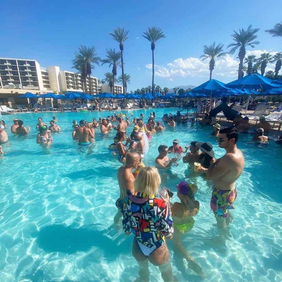 Inside Heather Rae Young and Tarek El Moussa’s ‘80s-Inspired Joint Bachelor and Bachelorette Bash in Palm Desert