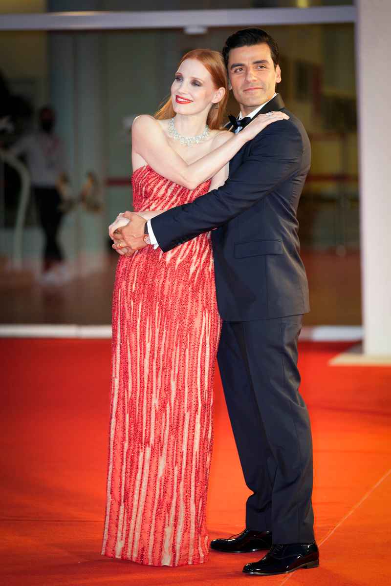 Jessica Chastain and Oscar Isaac at the Scenes from a Marriage premiere