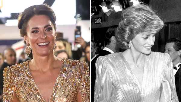Kate Middleton Dress Honors Princess Diana 1985 James Bond Look 007 No Time To Die A View To A Kill