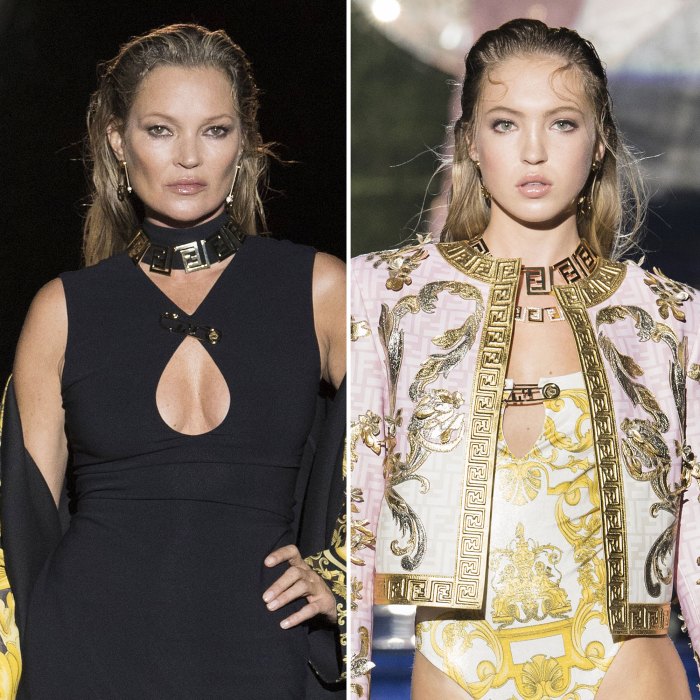 Kate Moss, hija Lila, caminan juntas en la Semana de la Moda de Milán