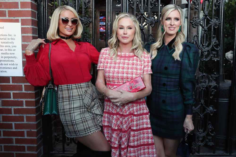 Kathy Hilton Left Her Dinner Wearing a Literal Tablecloth — and Fans Have Questions