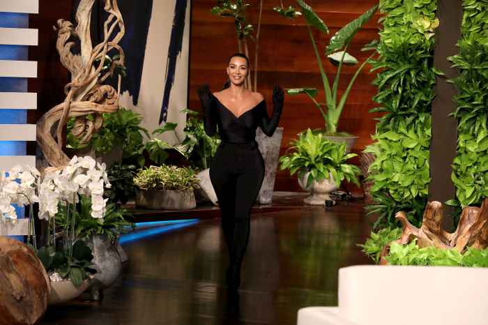 Kim Kardashian at a taping of "The Ellen DeGeneres Show"