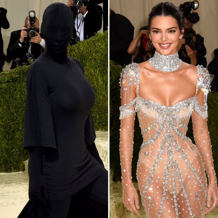 El look de Kim K en la Gala del Met convirtió a su hermana Kendall Jenner en casi invisible