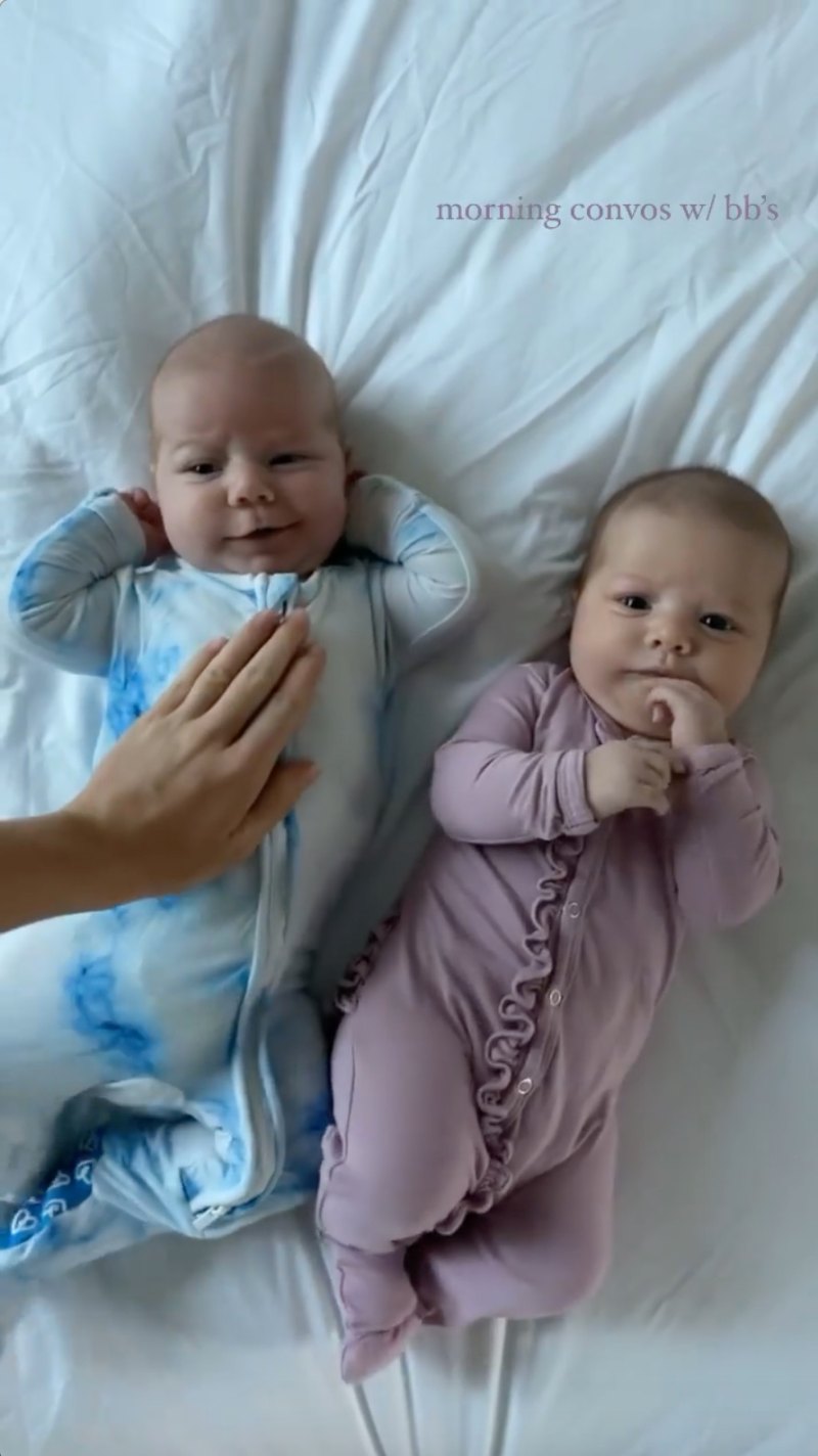‘Morning Convos'! Arie Luyendyk Jr. and Lauren Burnham’s Twins’ Cutest Pics