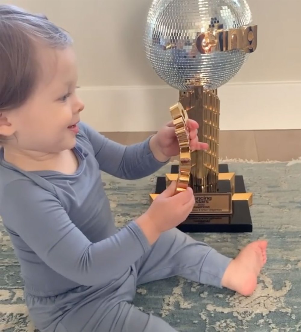 Nikki Bella and Artem Chigvintsev’s Son Matteo Breaks His ‘Dancing With the Stars' Trophy