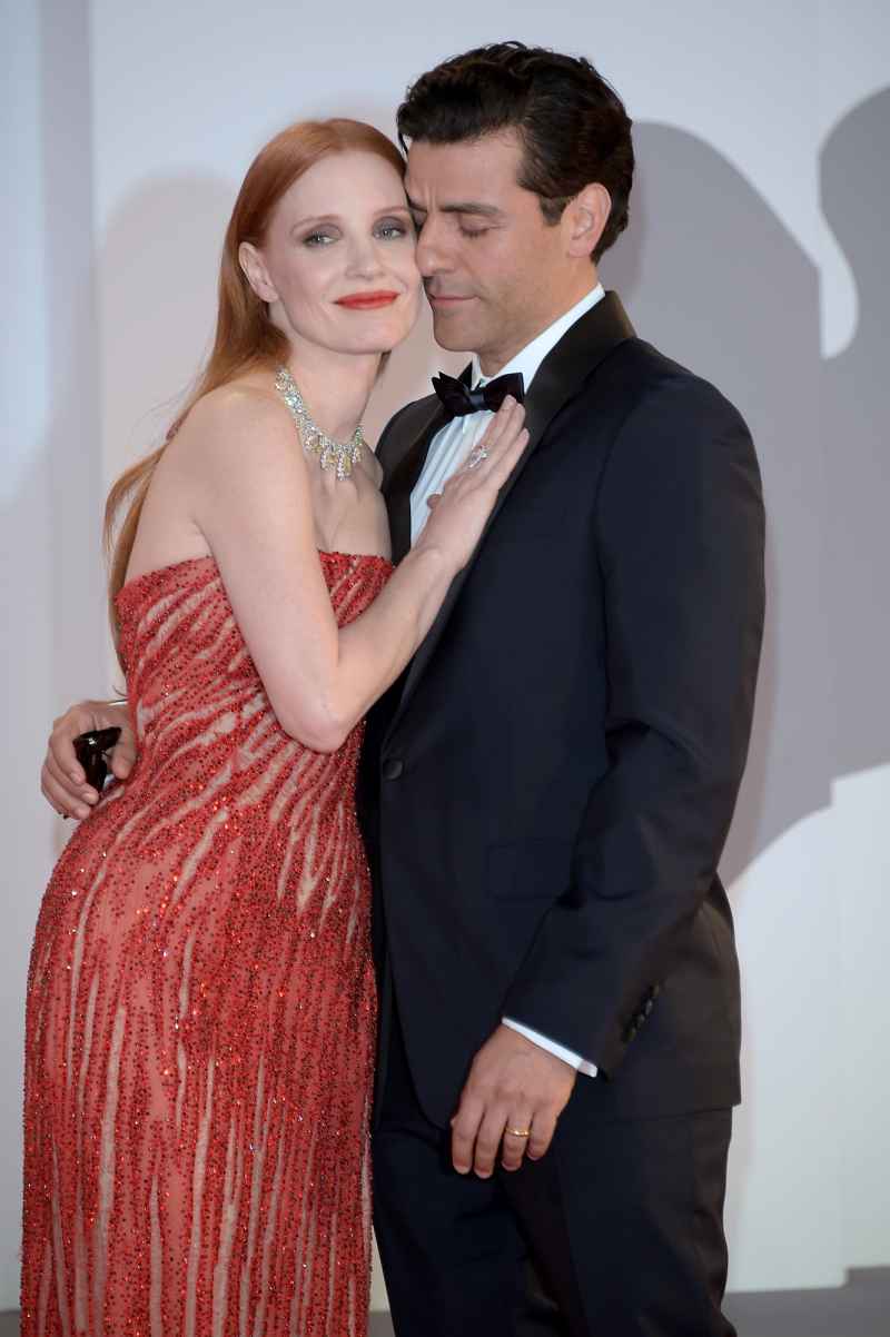 Jessica Chastain and Oscar Isaac at the Scenes from a Marriage premiere