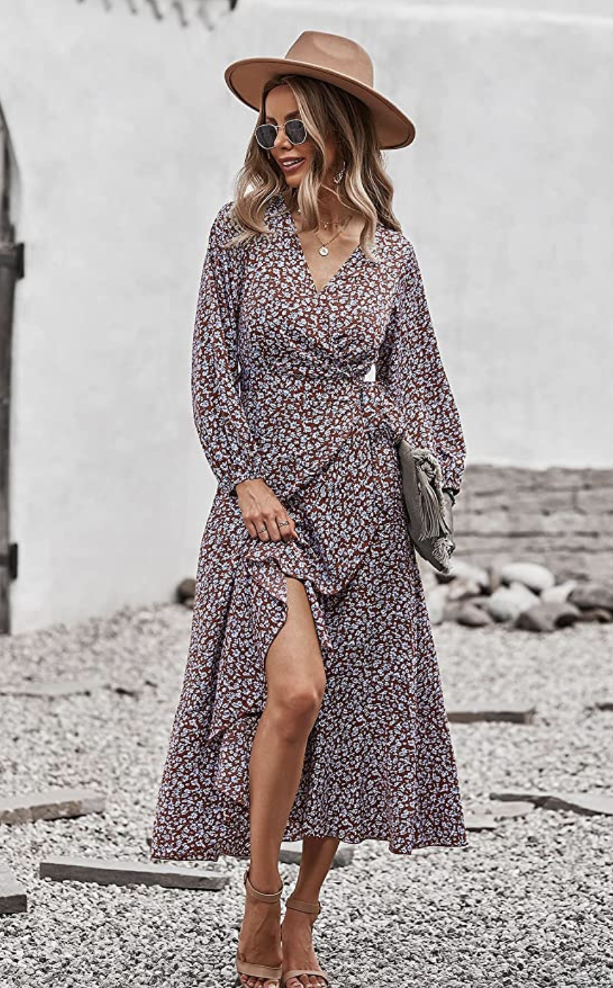 Prettygarden Wrap Dress Is Absolutely Perfect for the Fall | Us Weekly