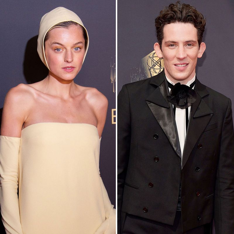 See Emma Corrin More The Crown Stars Emmys 2021 Red Carpet Josh O'Connor