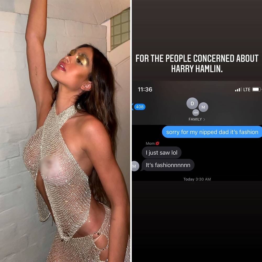 Sorry, Dad! Amelia Gray Hamlin Apologizes for Showing Nipples in Racy Dress