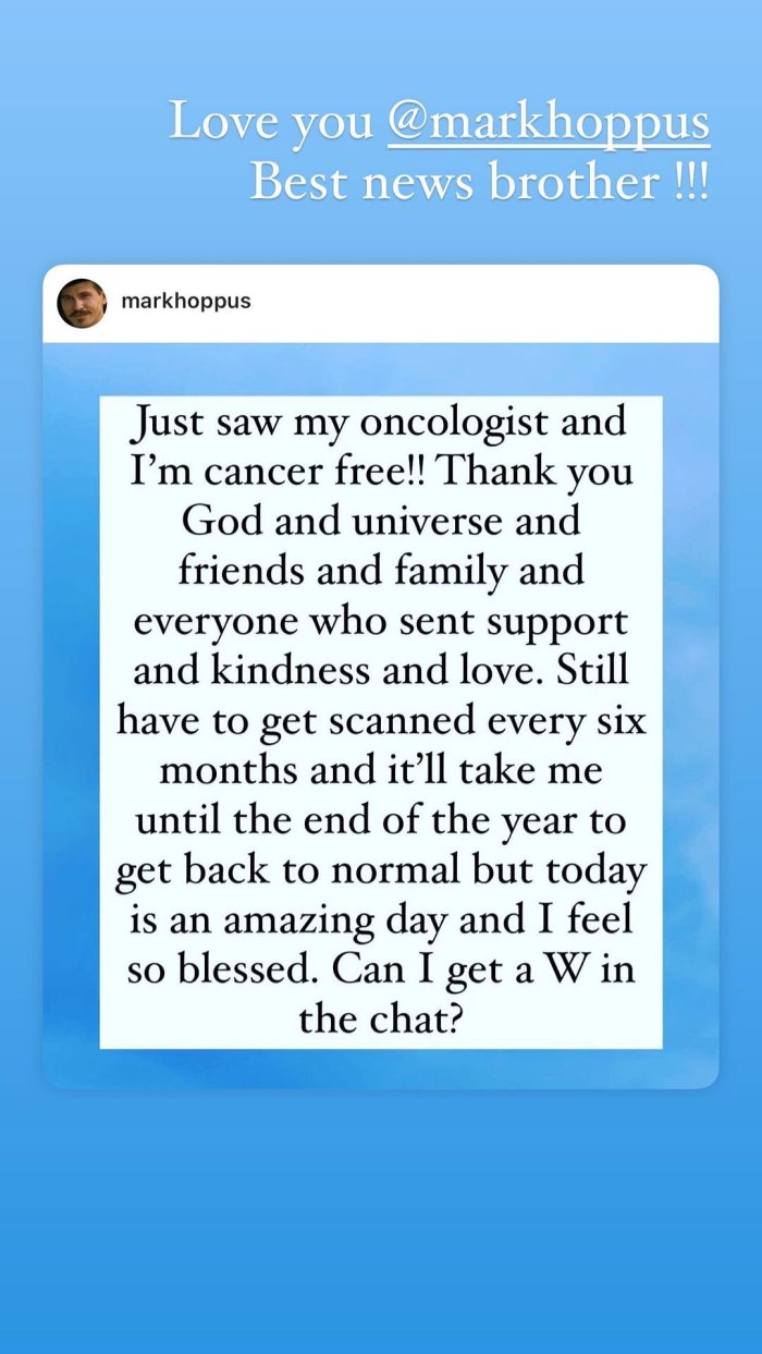 Travis Barker Celebrates Blink182s Mark Hoppus Announcing Hes Cancer Free Best News Brother