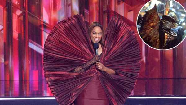 Tyra Banks DWTS Dancing With the Stars Outfit Jurassic Park Dinosaur Comparisons Promo