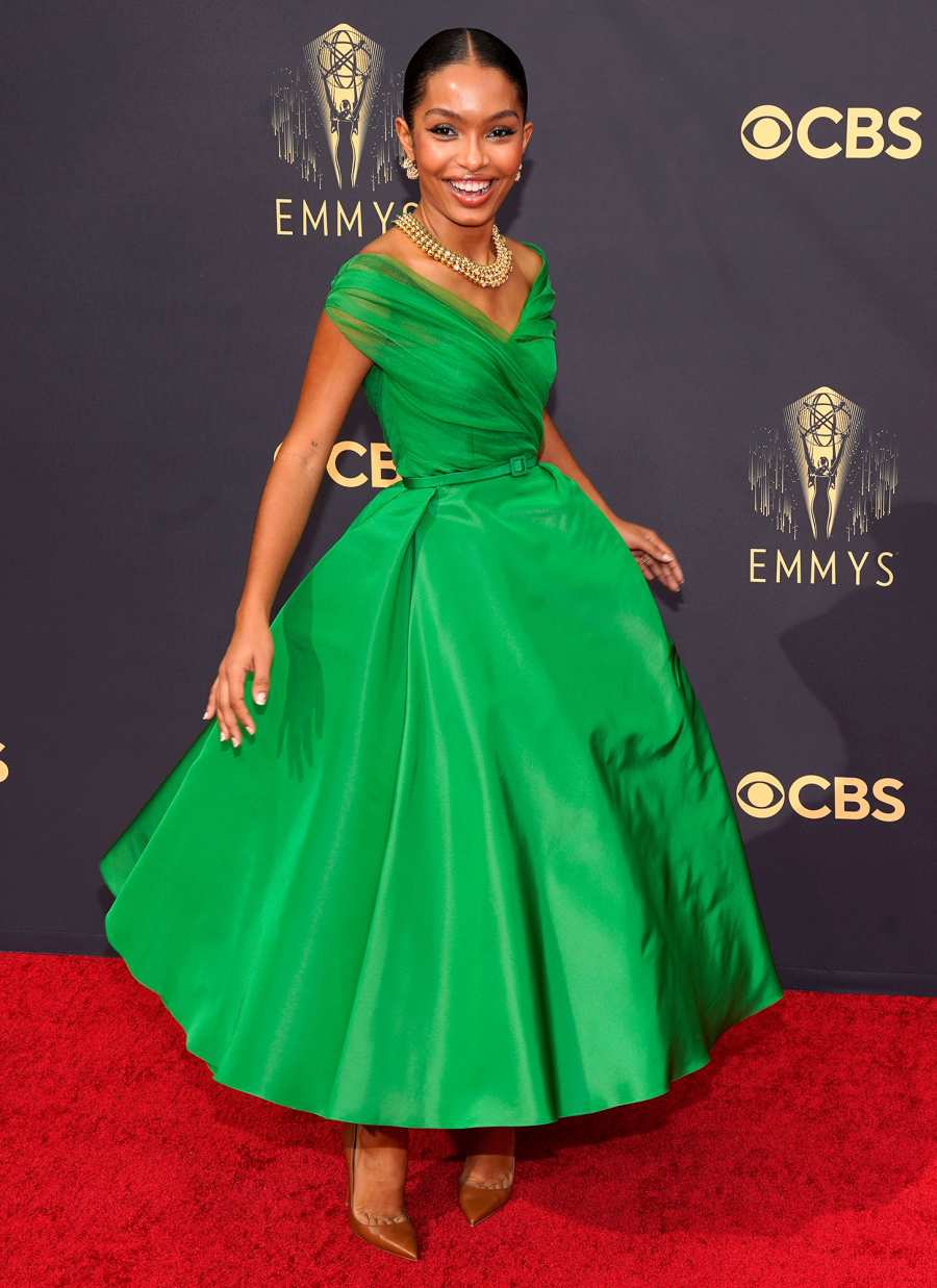Yara Shahidi 73rd Primetime Emmy Awards Red Carpet Arrival 2021 Emmys