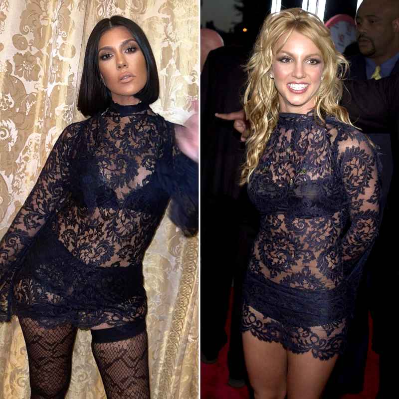 Kourtney K. Rocks Same Dolce & Gabbana Set Britney Spears Wore in 2001
