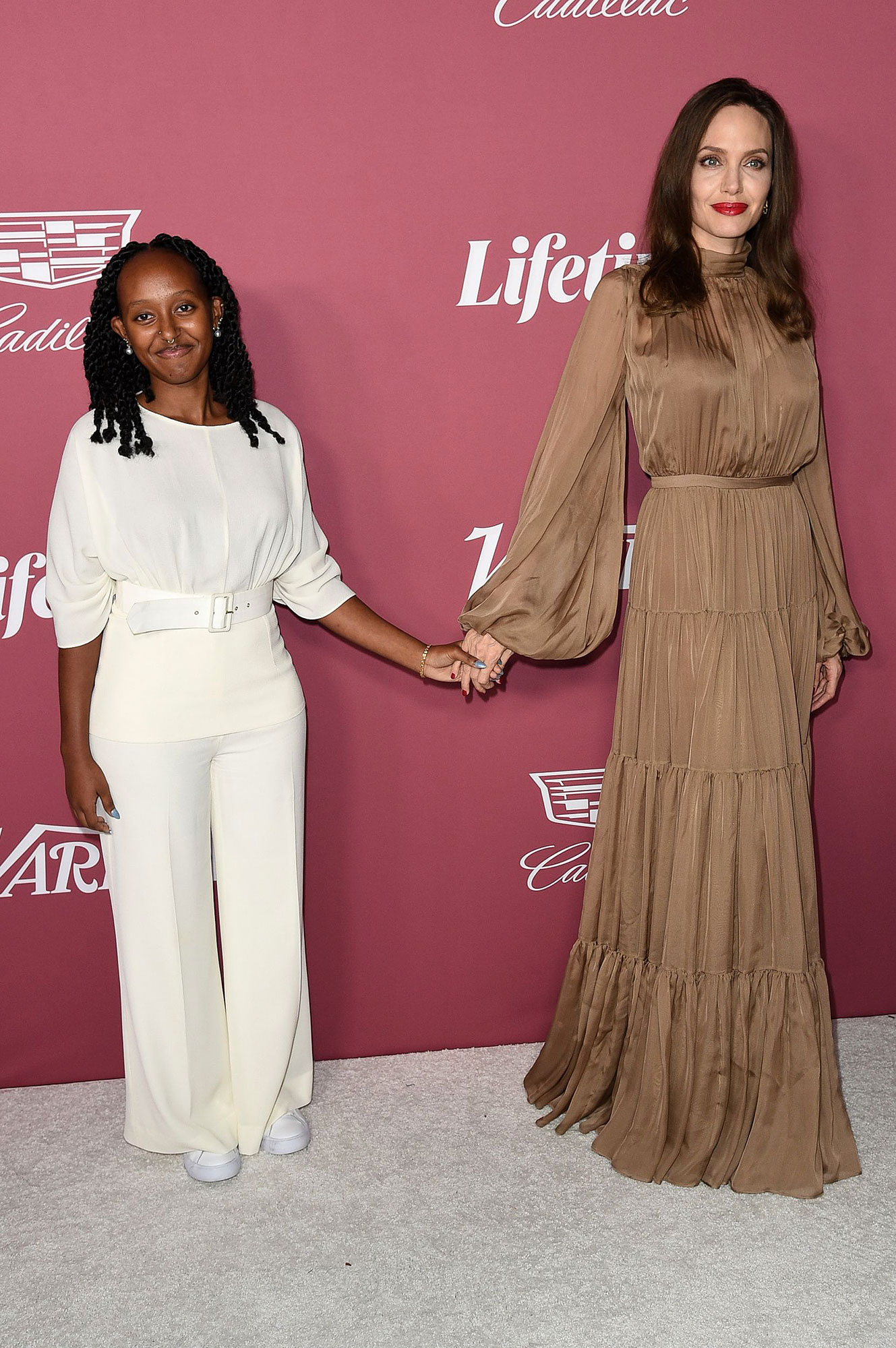 Angelina Jolie and Zahara Pose for Mother-Daughter Photos on Red Carpet 3