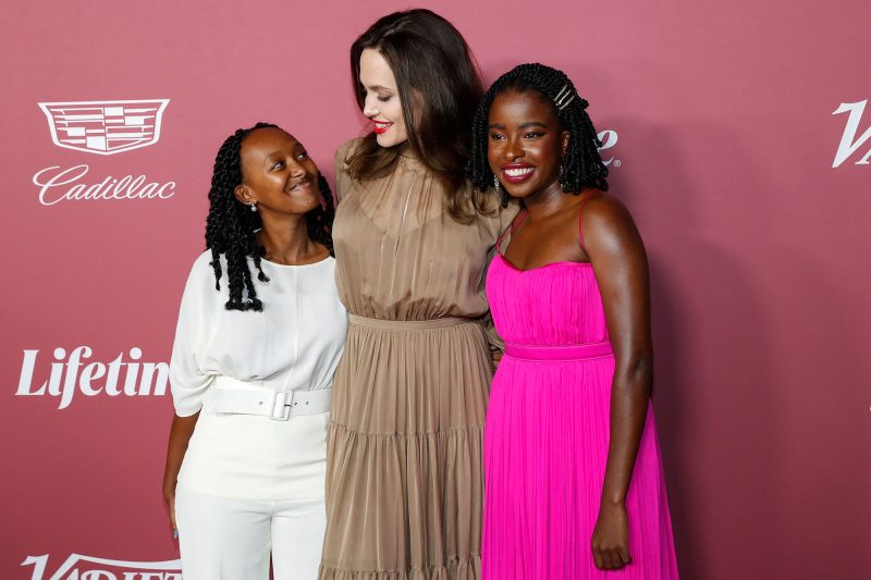 Angelina Jolie and Zahara Pose for Mother-Daughter Photos on Red Carpet 6