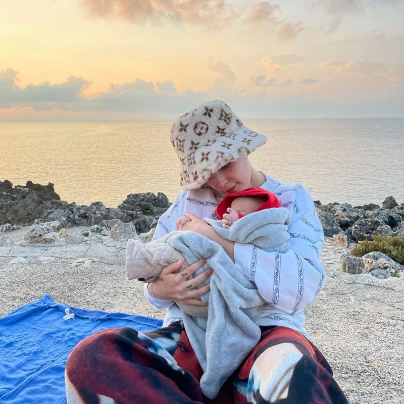 Beach Baby! Halsey Shares Sandy Snap With 3-Month-Old Ender
