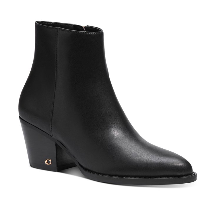 COACH Women's Pacey Pointed-Toe Booties