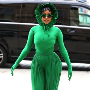 Cardi B All Green Jumpsuit