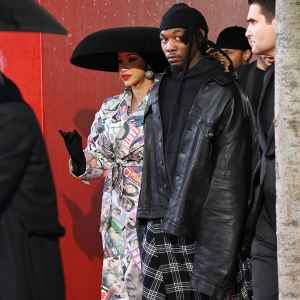 Cardi B Is So Proud Husband Offset Walking Balenciaga Fashion Show