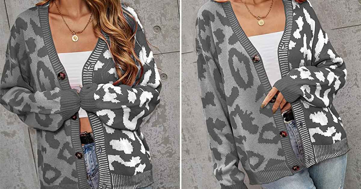 Ecowish Unique Sweater Shakes Up the Classic Leopard-Print Look | Us Weekly