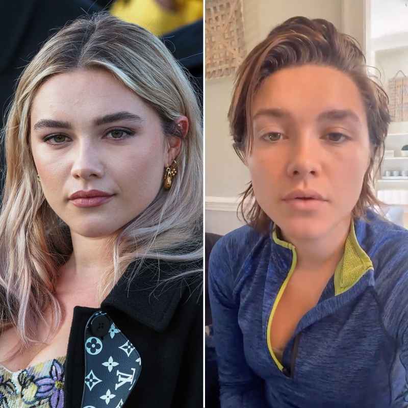Florence Pugh Demi Lovato Bella Hadid and More Celebrity Hair Transformations of 2021