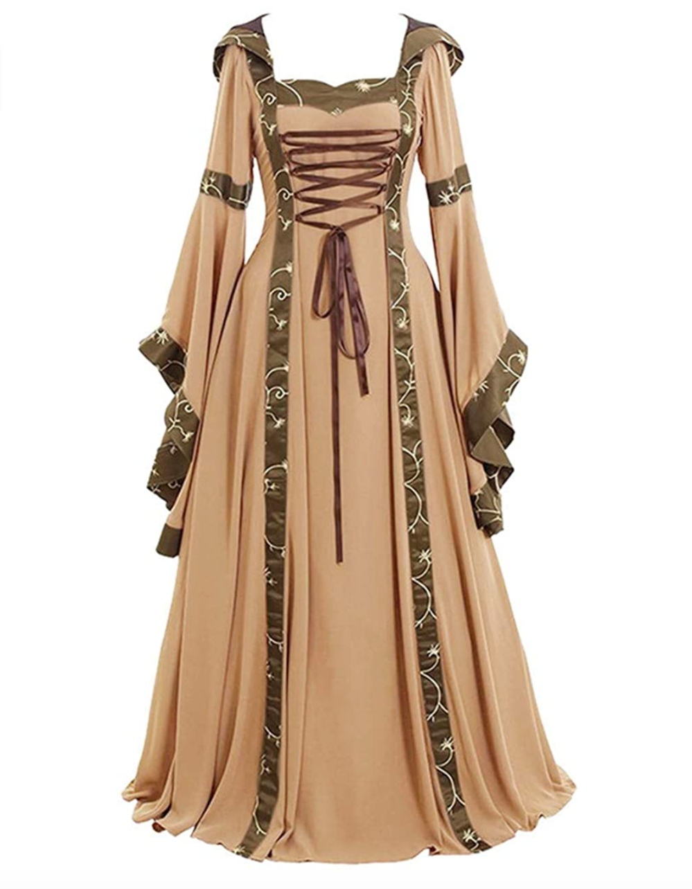 Forthery Womens Medieval Costume Dress